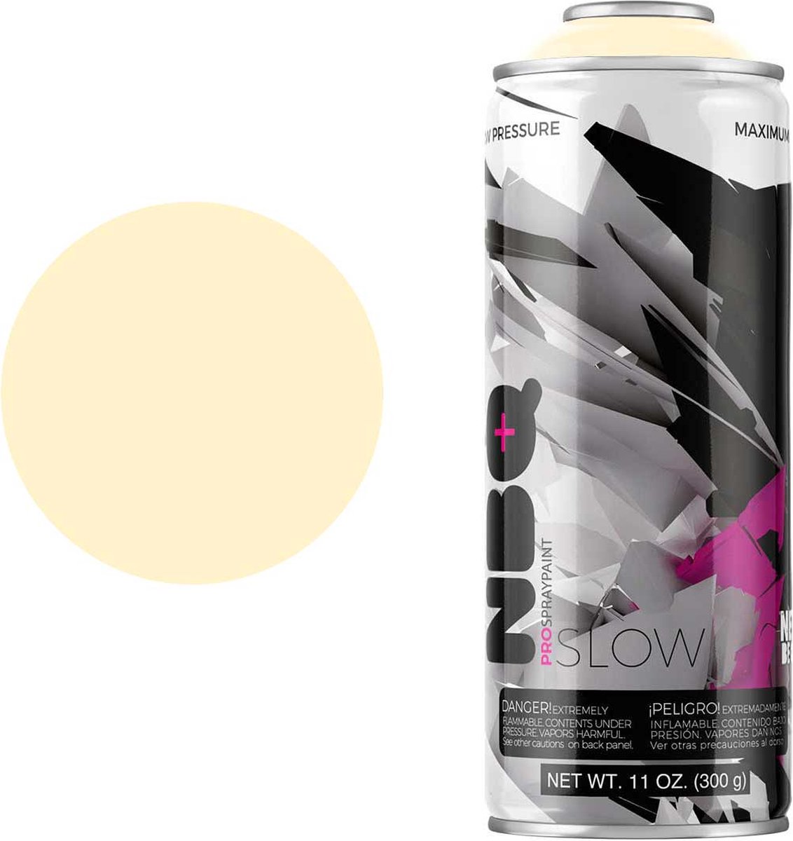 NBQ Slow - Spuitbus verf - 400ml - Matte afwerking - Hoge druk - CREMA SOGADO / ROPE CREAM