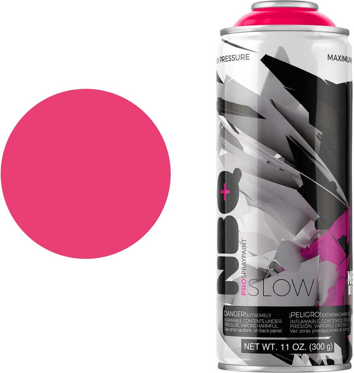 NBQ Slow - Spuitbus verf - 400ml - Matte afwerking - Hoge druk - MAGENTA