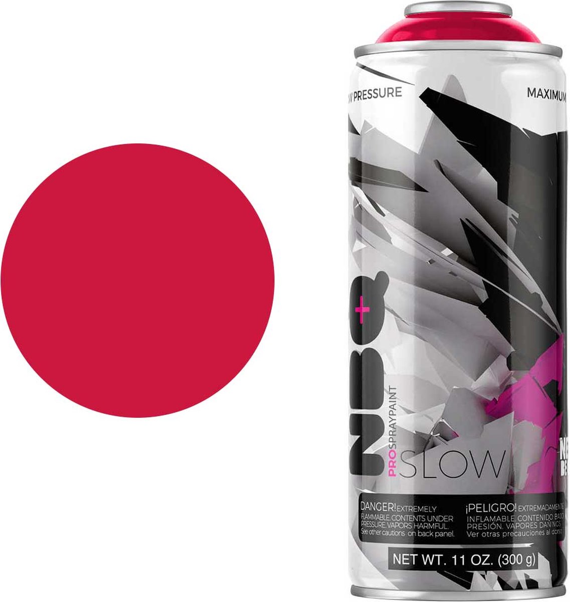 NBQ Slow - Spuitbus verf - 400ml - Matte afwerking - Hoge druk - ROJO CAPICUA / CAPICUA RED