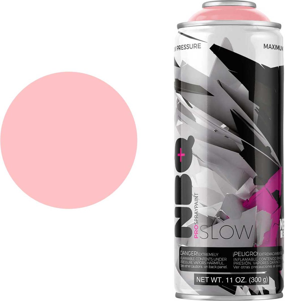 NBQ Slow - Spuitbus verf - 400ml - Matte afwerking - Hoge druk - ROSA CERDITO / PIGGY PINK