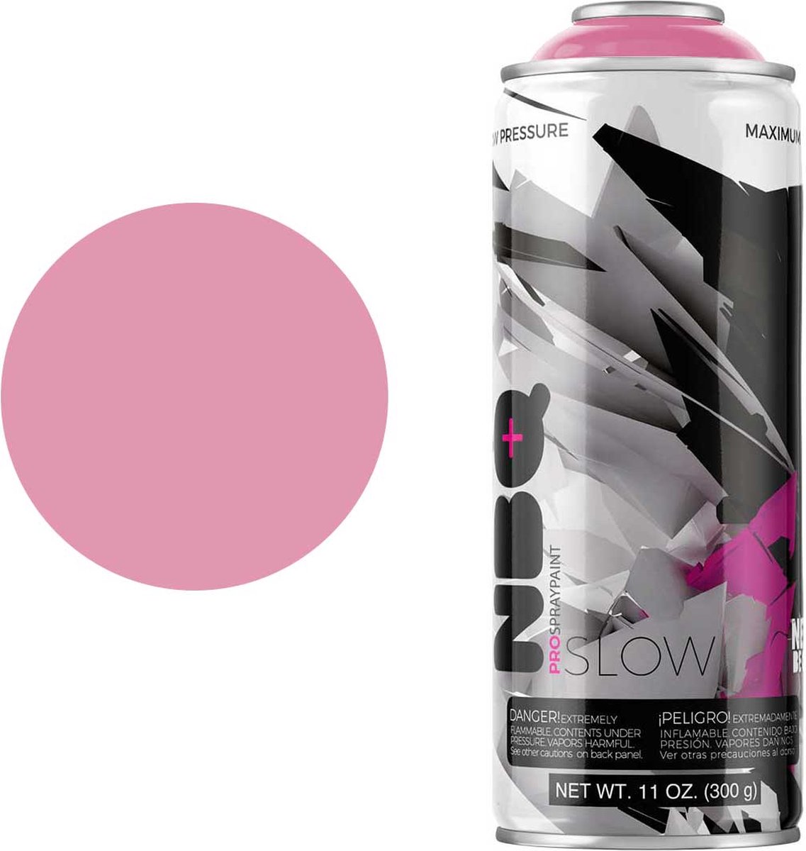 NBQ Slow - Spuitbus verf - 400ml - Matte afwerking - Hoge druk - ROSA COLORETE / BLUSH PINK