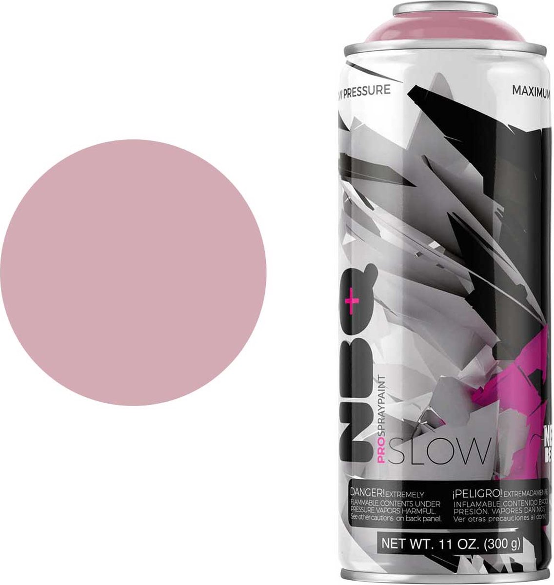 NBQ Slow - Spuitbus verf - 400ml - Matte afwerking - Hoge druk - VIOLETA AHUMADO / SMOKED VIOLET