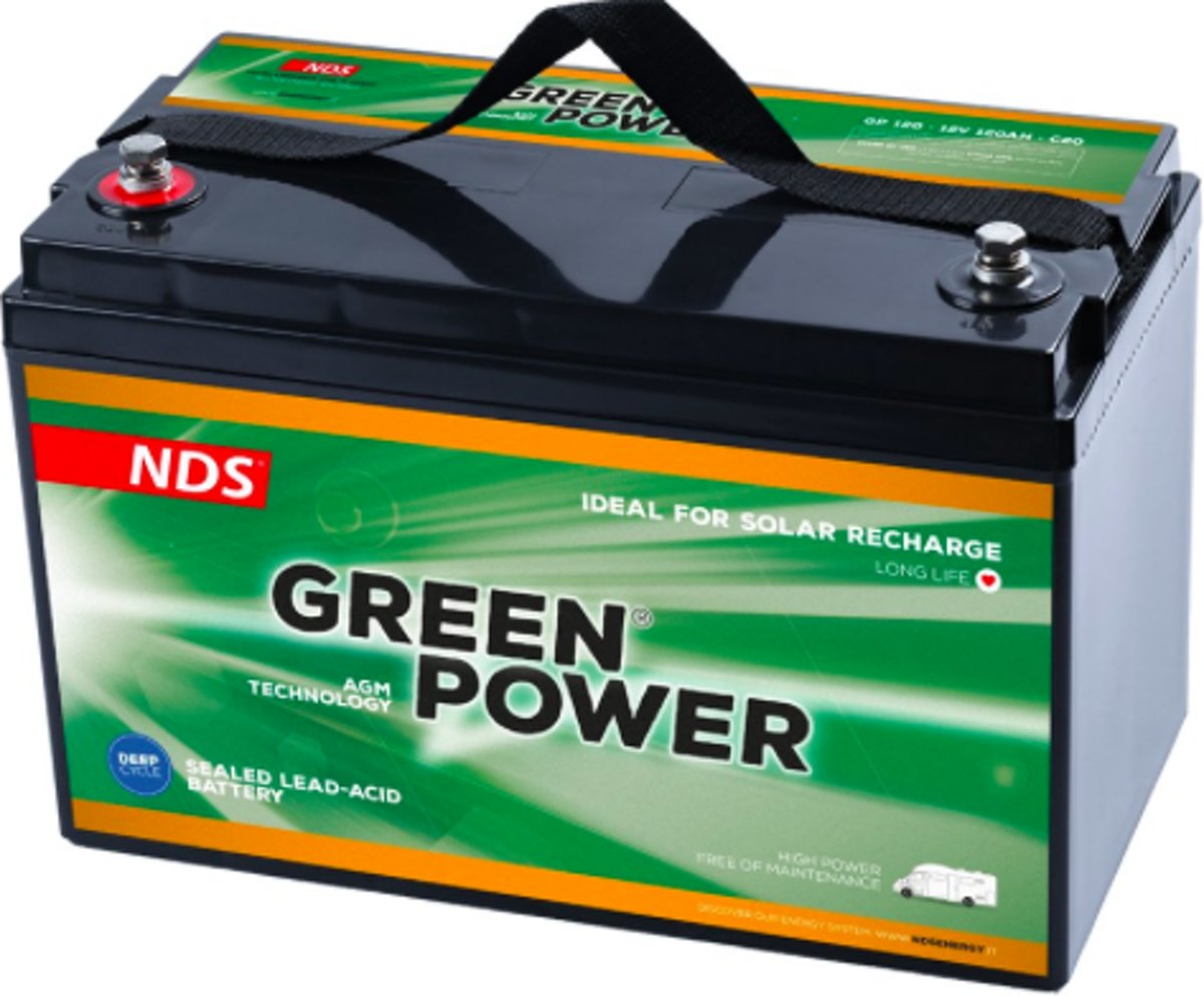 NDS GP 120 Service Accu AGM 12V 120Ah 330 * 171 * 220