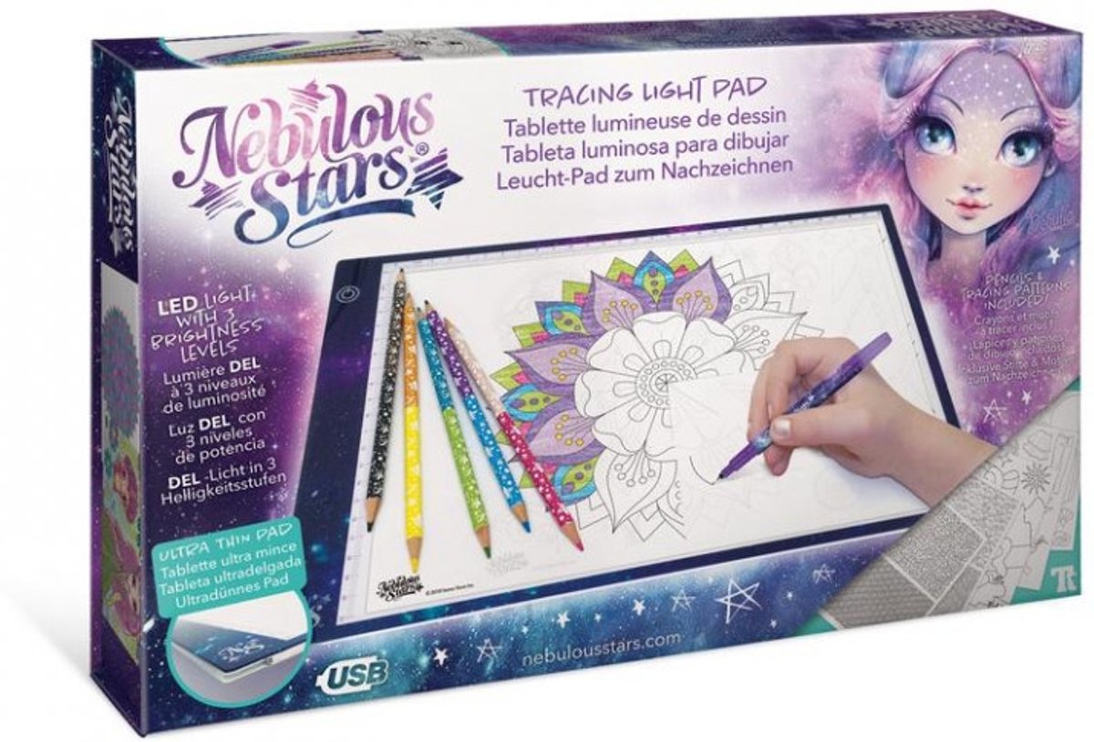 Ultra Thin LED Tracing Light Pad - NEBULOUS STARS