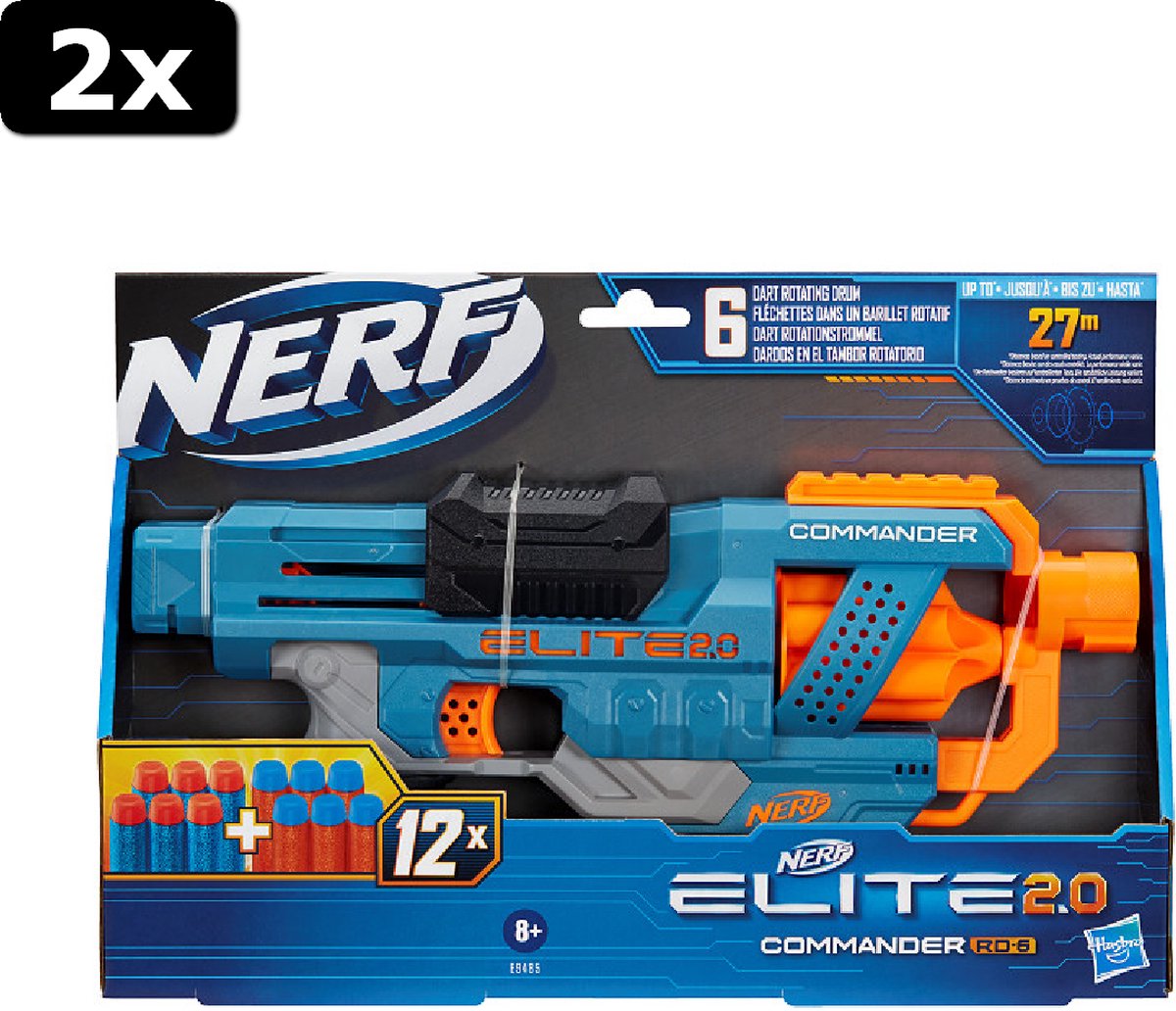 2x Nerf Elite 2.0 Commander RD 6