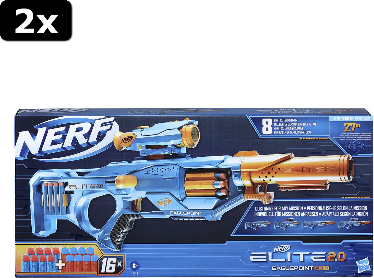 2x Nerf Elite 2.0  Eaglepoint RD 8