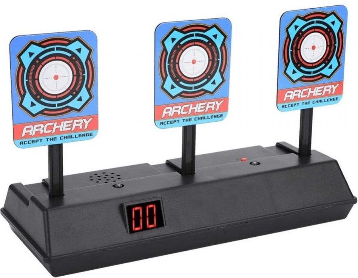 Elektronische schietschijf met 3 schijven - Shoot-a-target - Perfect voor Nerf-pistool