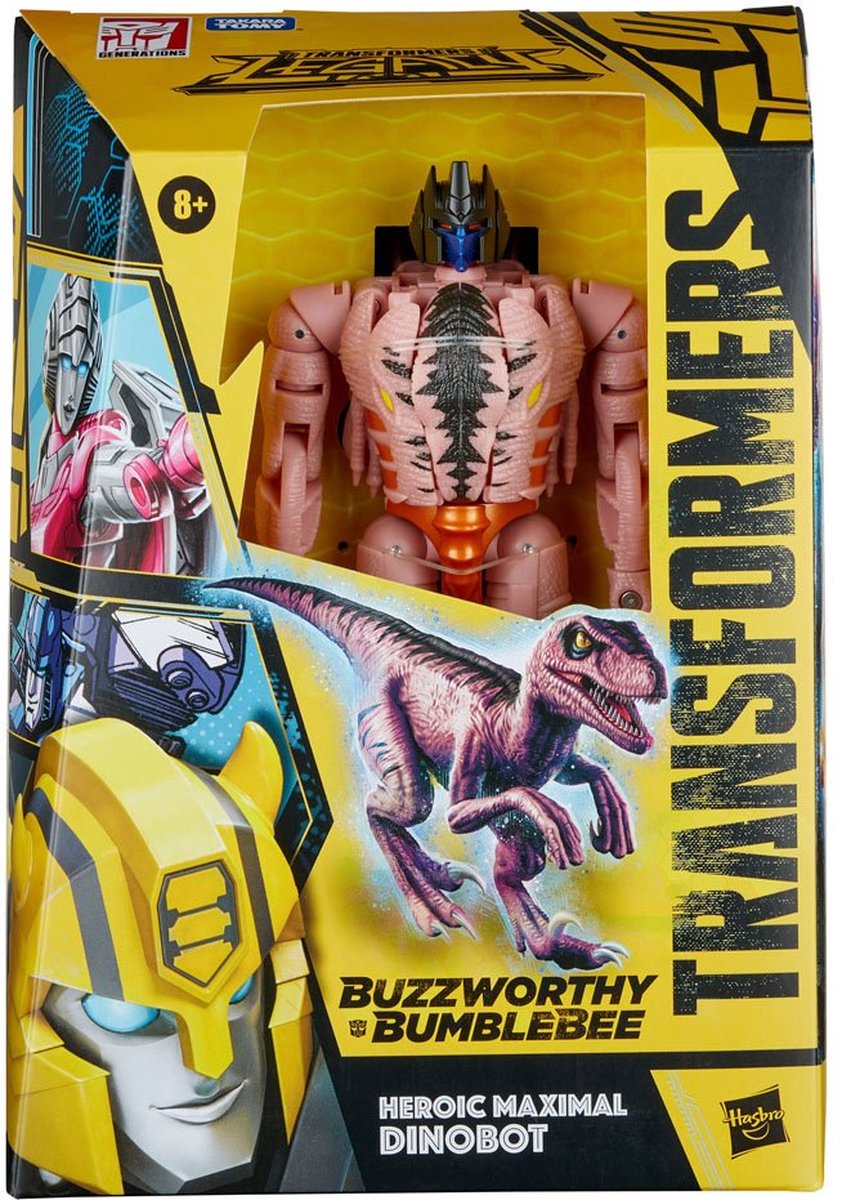 Hasbro Transformers Buzzworthy Bumblebee Legacy Voyager Heroic Maximal Dinobot 18 cm