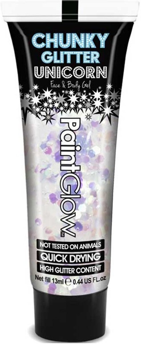 Chunky Glitters Face & Body Gel Unicorn Tears 13ml