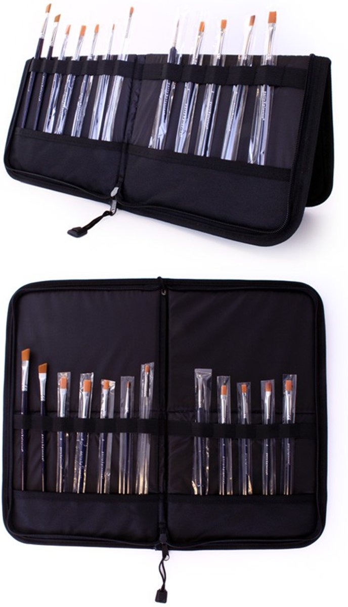 Penselen tafel etui display / Folding Brush Bag