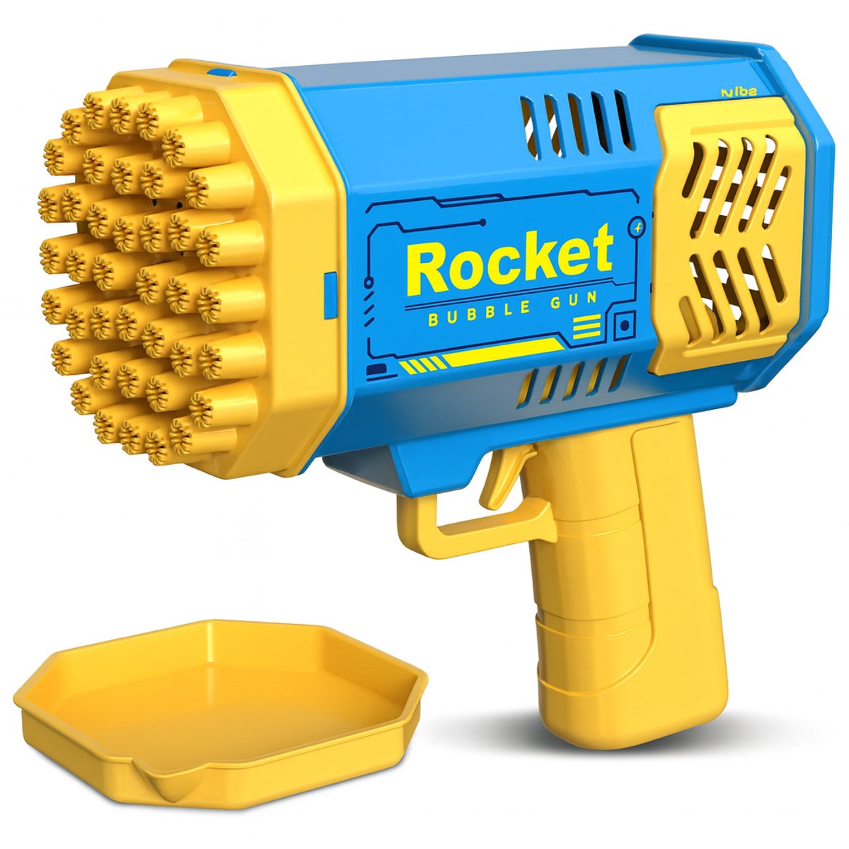 Niba® Rocket Bubble Gun - Bellenblaas Pistool Blauw - Elektrisch Bellenblaas Speelgoed met LED - Bellenblazer voor Kinderen