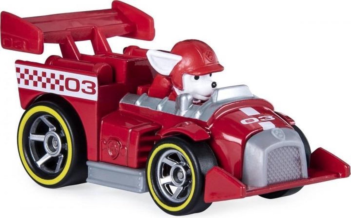 PAW Patrol , True Metal Ready Race Rescue, Marshall-verzamelvoertuig van gegoten metaal, schaal 1:55