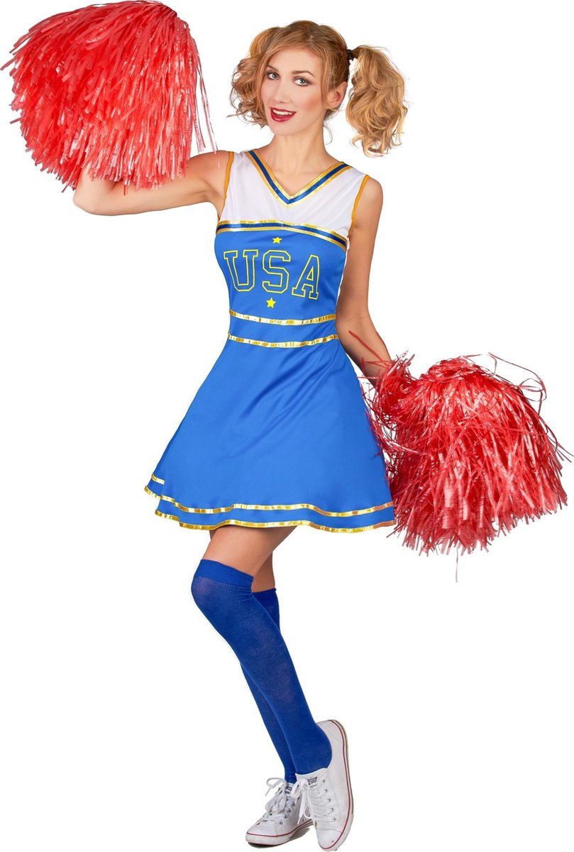 NINGBO PARTY SUPPLIES - USA Cheerleader kostuum voor vrouwen - Medium - Volwassenen kostuums