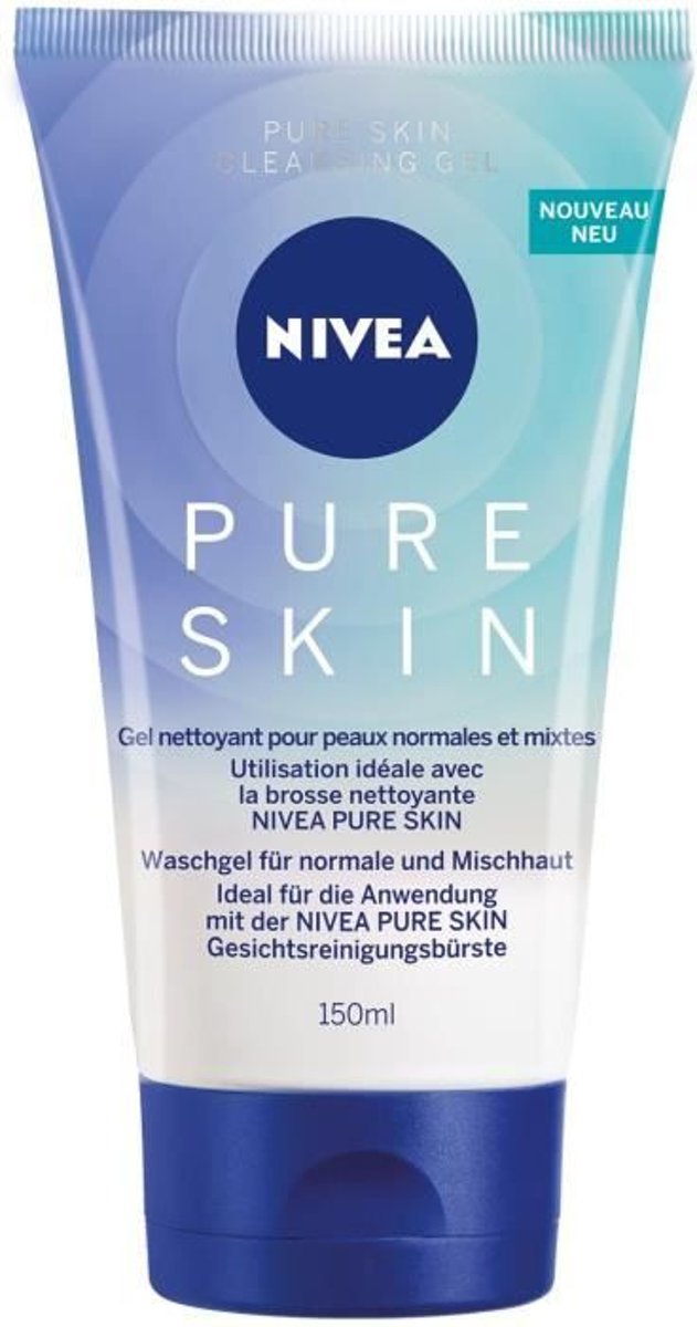 NIVEA Pure Skin Cleansing Gel - voor de normale en gecombineerde huid - 150 ml