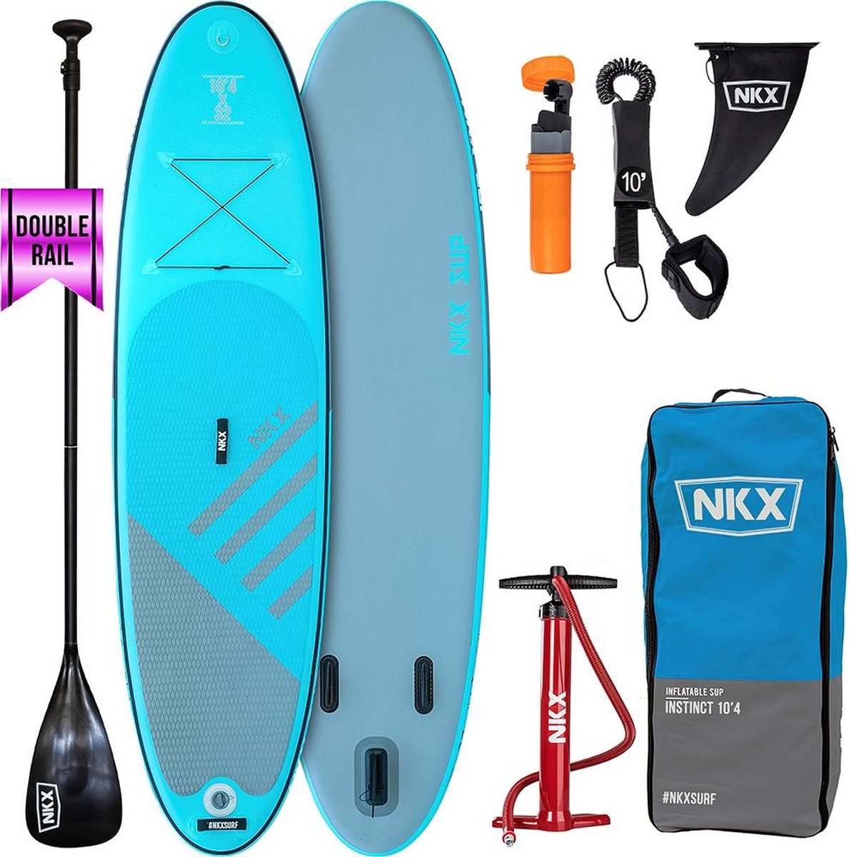 NKX Instinct 10 ft. Opblaasbare SUP Blue Grey