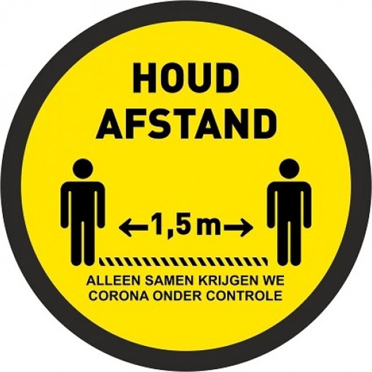 Houd afstand 1,5 meter ø 10 cm vel 6 stuks