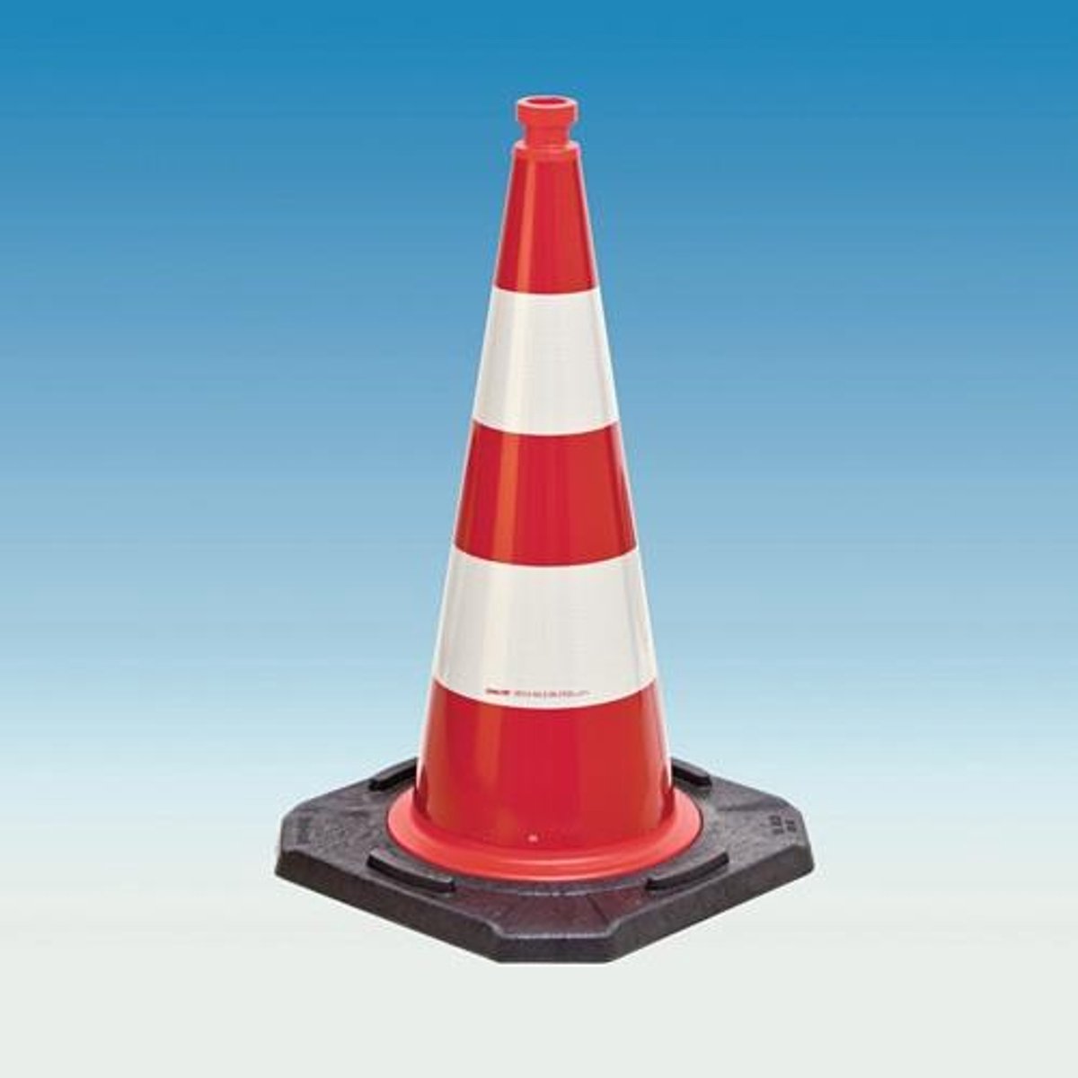 Leitkegel TL H.500mm BAST geprüft,2 Streifen 33x33cm