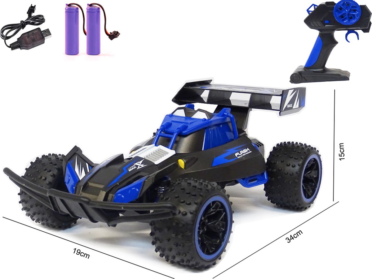 Rc Buggy - afstand bestuurbare auto -NQD -2.4GHz - 1:16 - oplaadbaar + extra accu