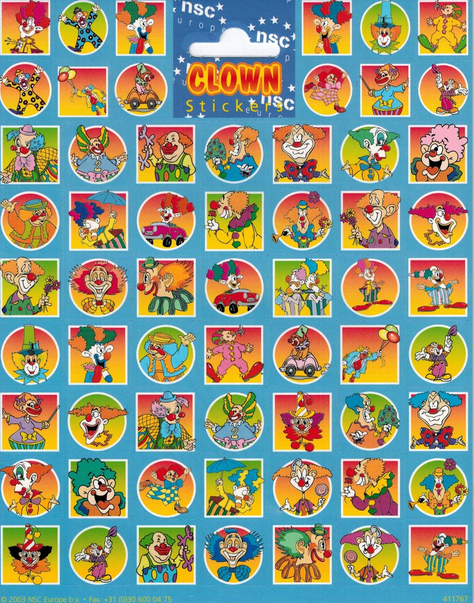 Clown Stickers