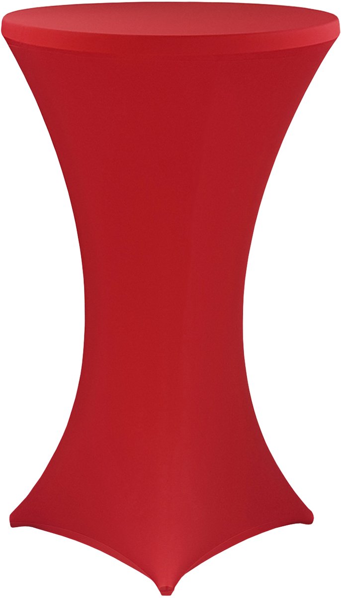   Sta-tafelhoes  Gala Rood Ø 70-75 cm - Elastische premium stretchhoezen voor standaard bistro- & statafels - Rekbare tafelbekleding
