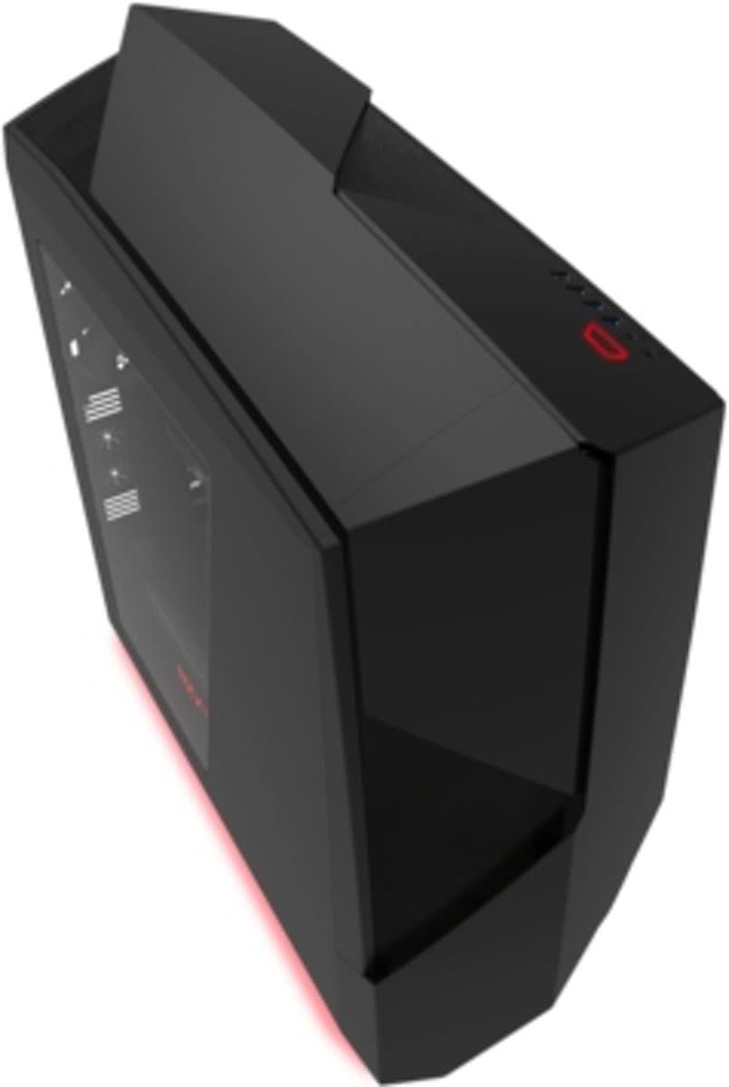 NZXT Noctis 450 Midi-Toren Zwart, Rood computerbehuizing