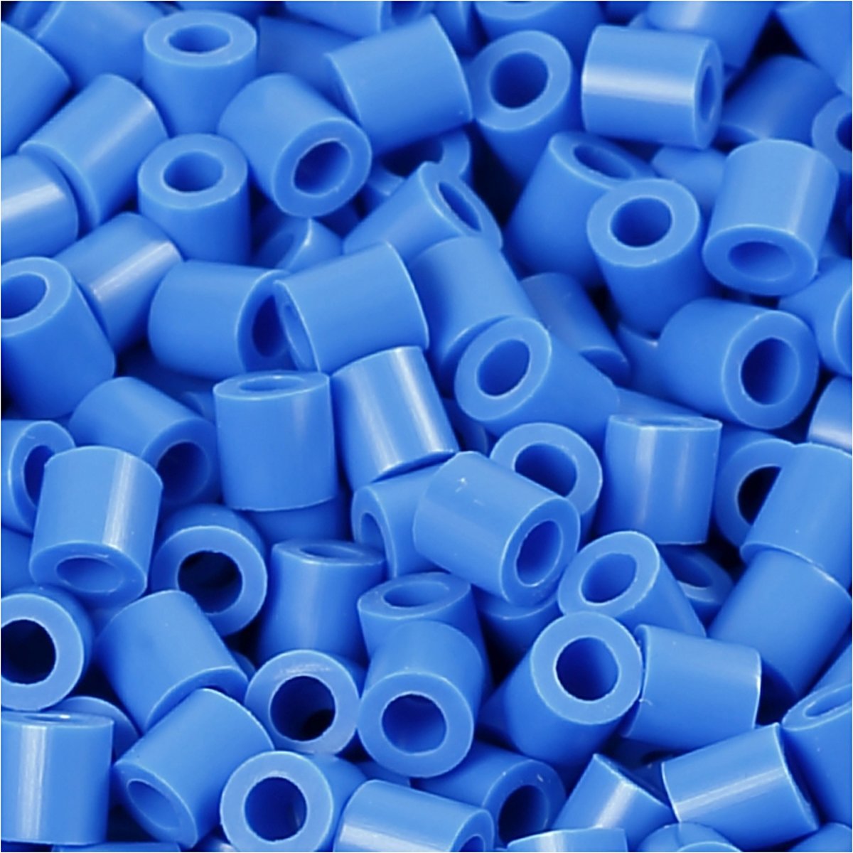 Foto kralen, afm 5x5 mm, gatgrootte 2,5 mm, blauw (17), 6000stuks