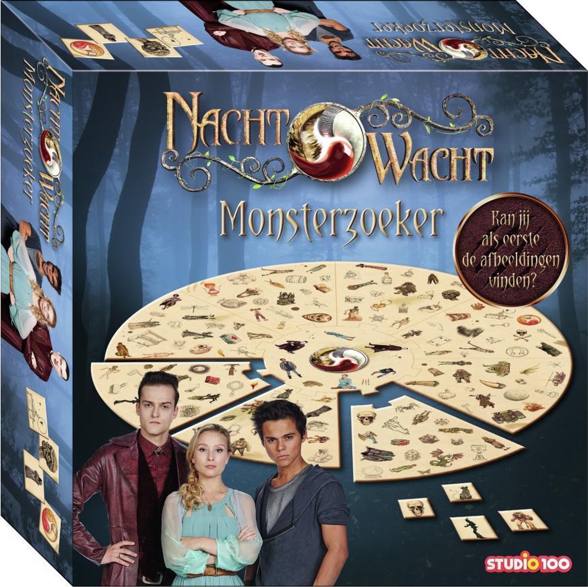 Nachtwacht - Spel - Monsterzoeker - Vind alle monsters en magische voorwerpen op het zoekbord