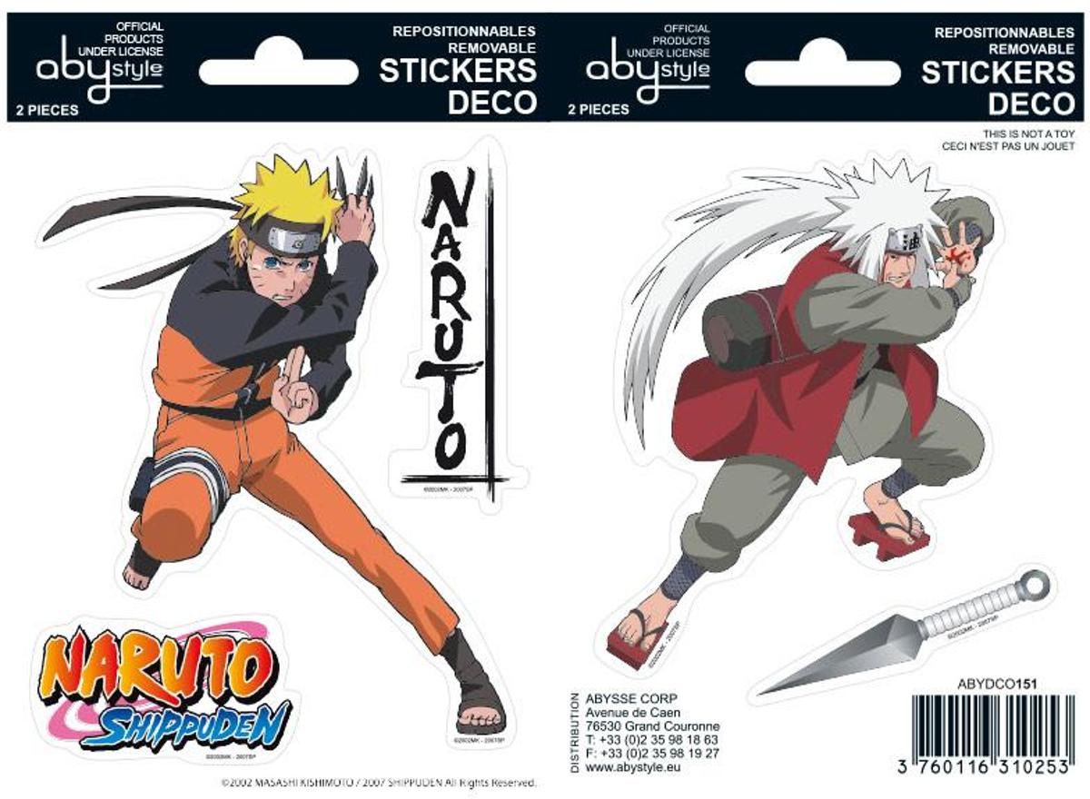 NARUTO SHP -  s - 16x11cm/ 2 sheets - Naruto/ Jiraiya X5