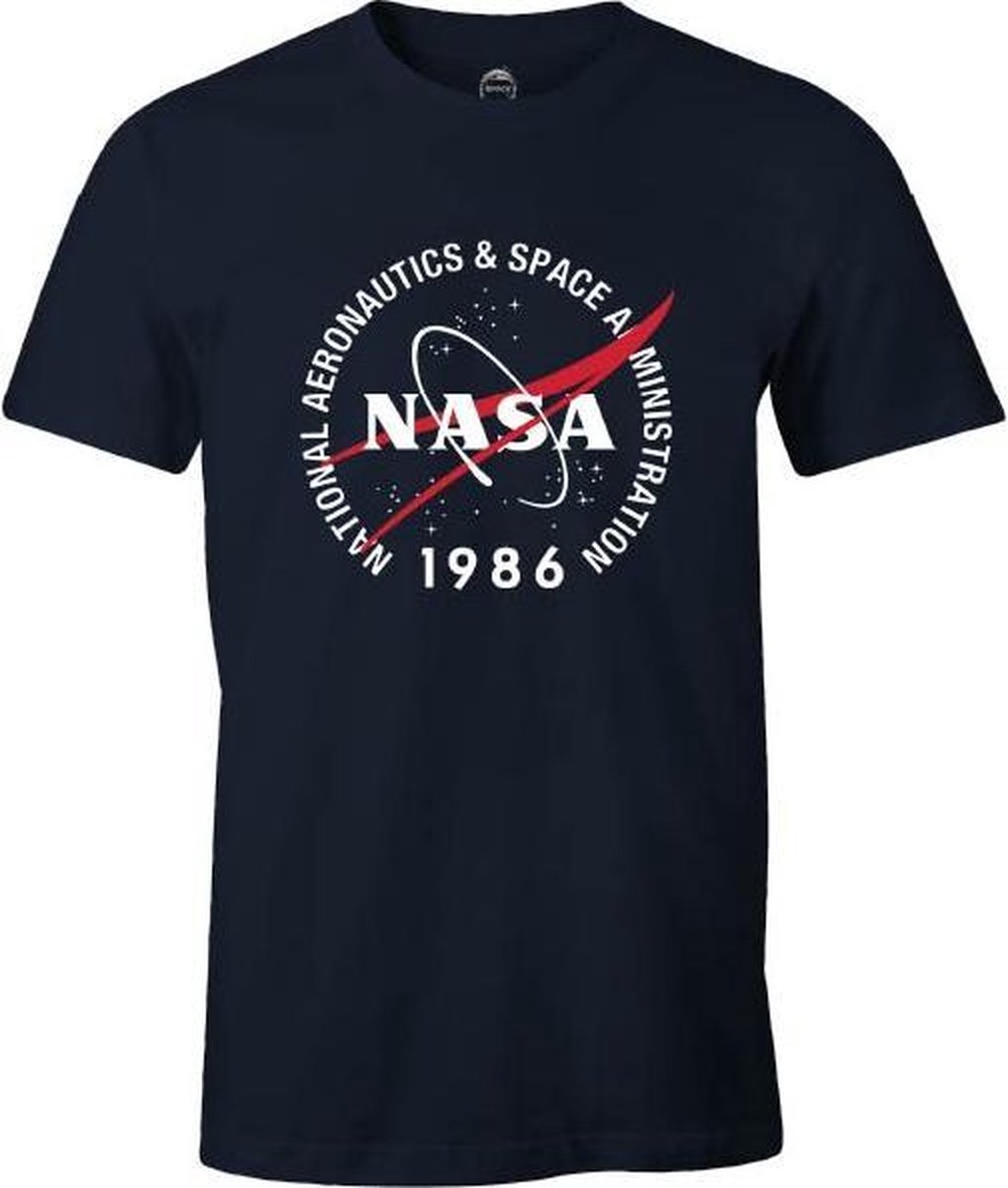 NASA - Black Mens T-shirt 1986 - XL