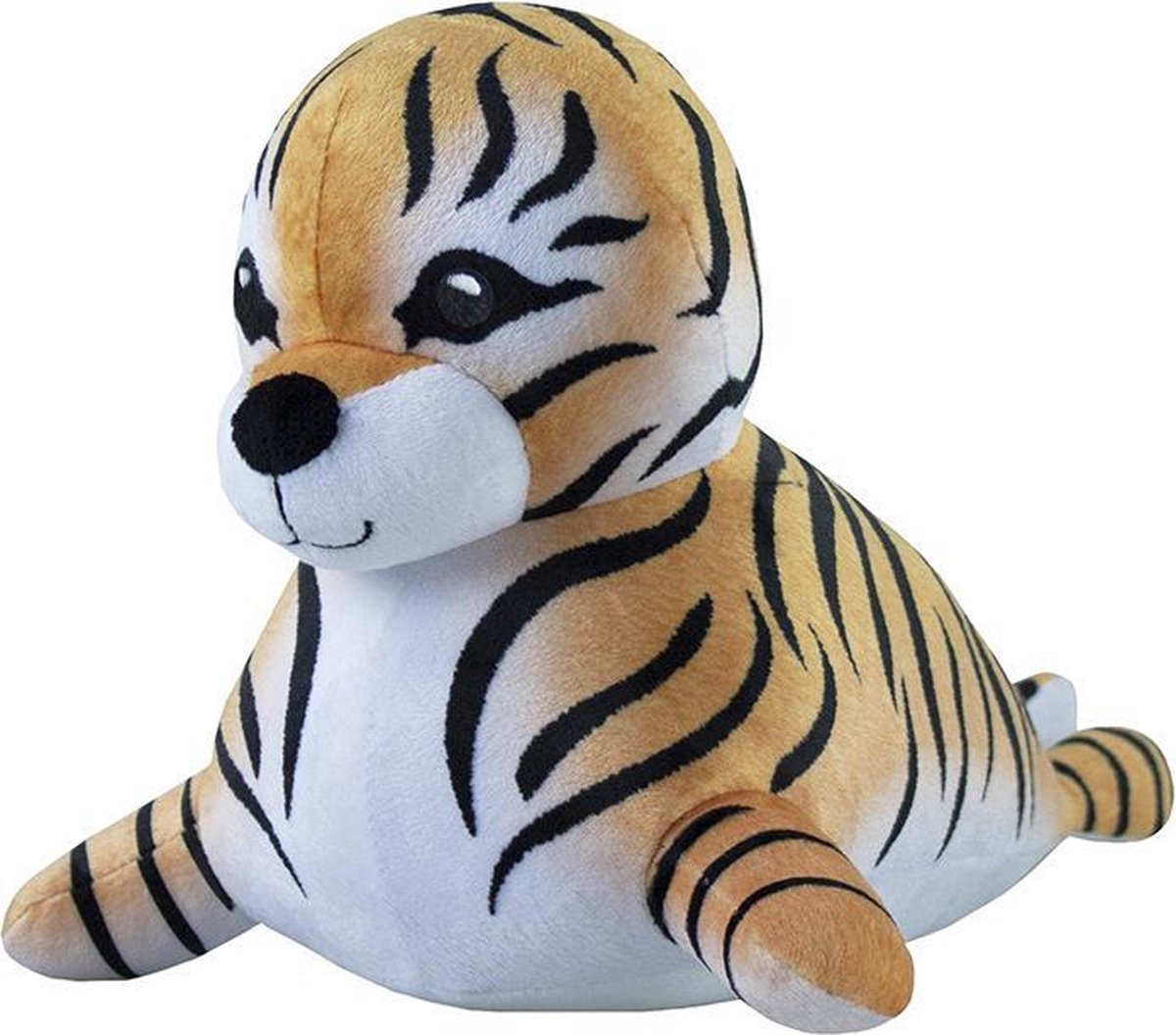 National Geographic Knuffel Toby the Tiger Seal Pluche - 32 cm - Recycled Polyester