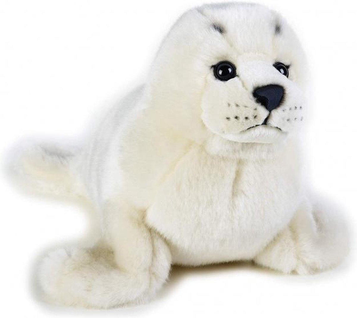 knuffel zeehond junior 34 cm pluche wit