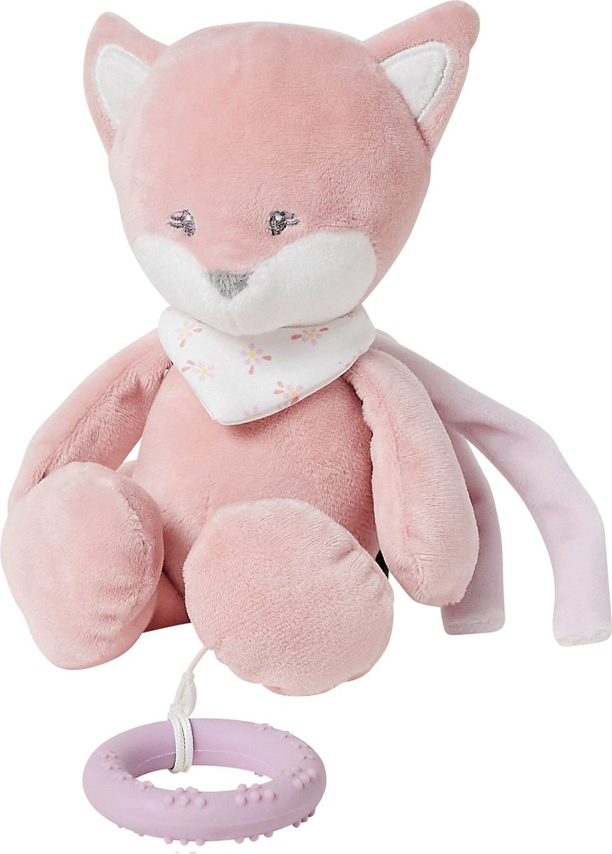 Nattou Muziek Knuffel Vos - Alice en Pomme - 20 cm - Oudroze