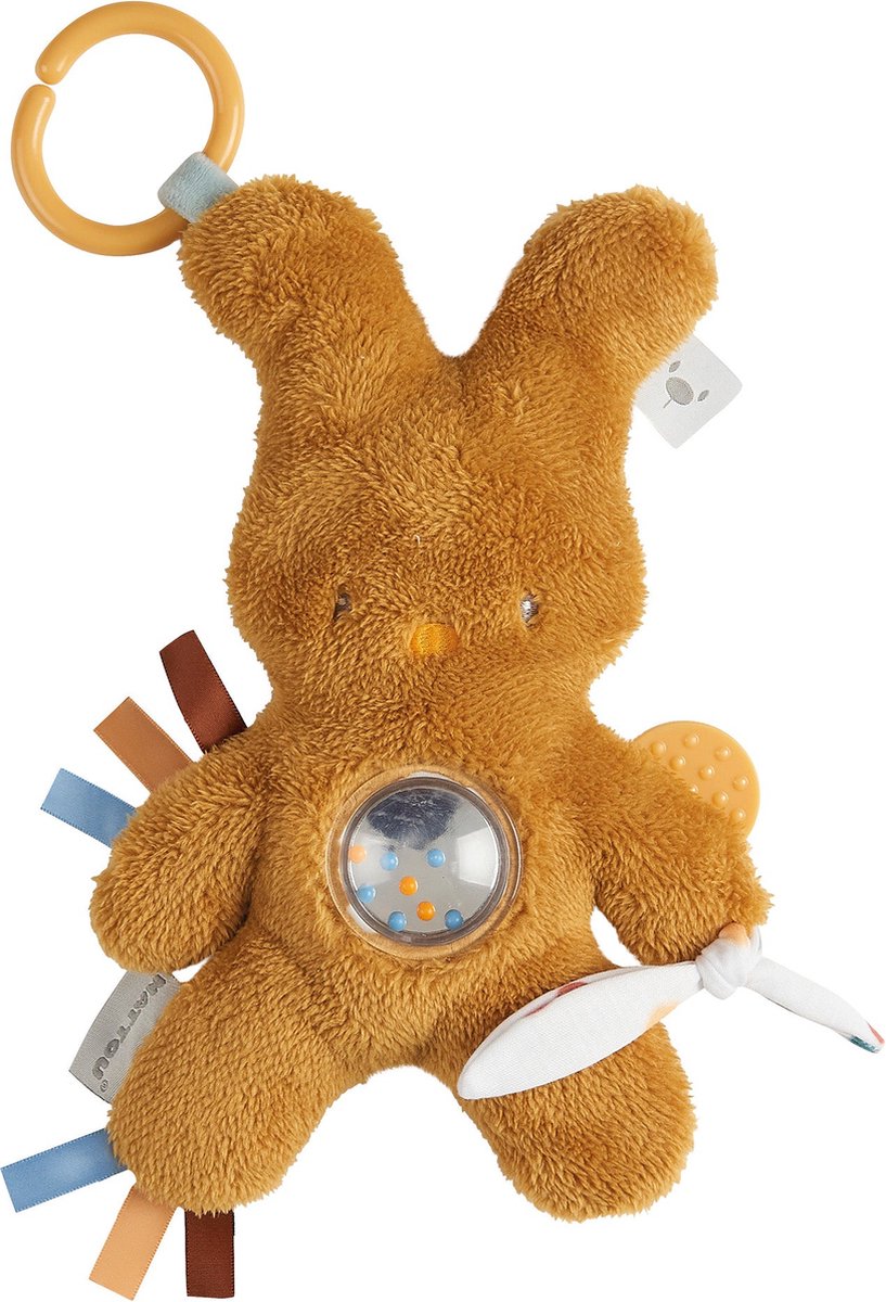 Nattou Tipidou Lapidou - Activiteiten Knuffel - 25 cm - Geel