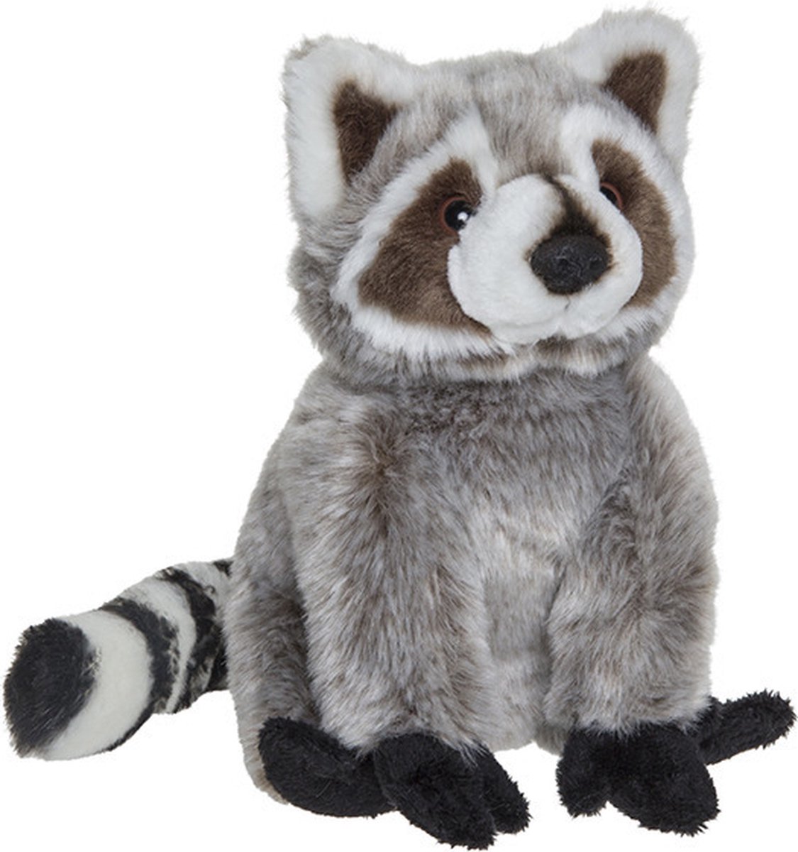 Pluche Wasbeer knuffel van 18 cm - Dieren speelgoed knuffels cadeau - Wasberen Knuffeldieren/beesten