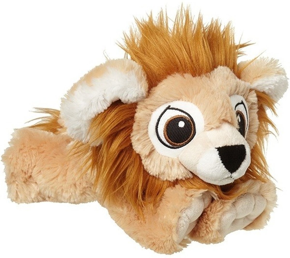 Pluche bruine leeuw knuffel 38 cm - Leeuwen wilde dieren knuffels - Speelgoed voor baby/kinderen