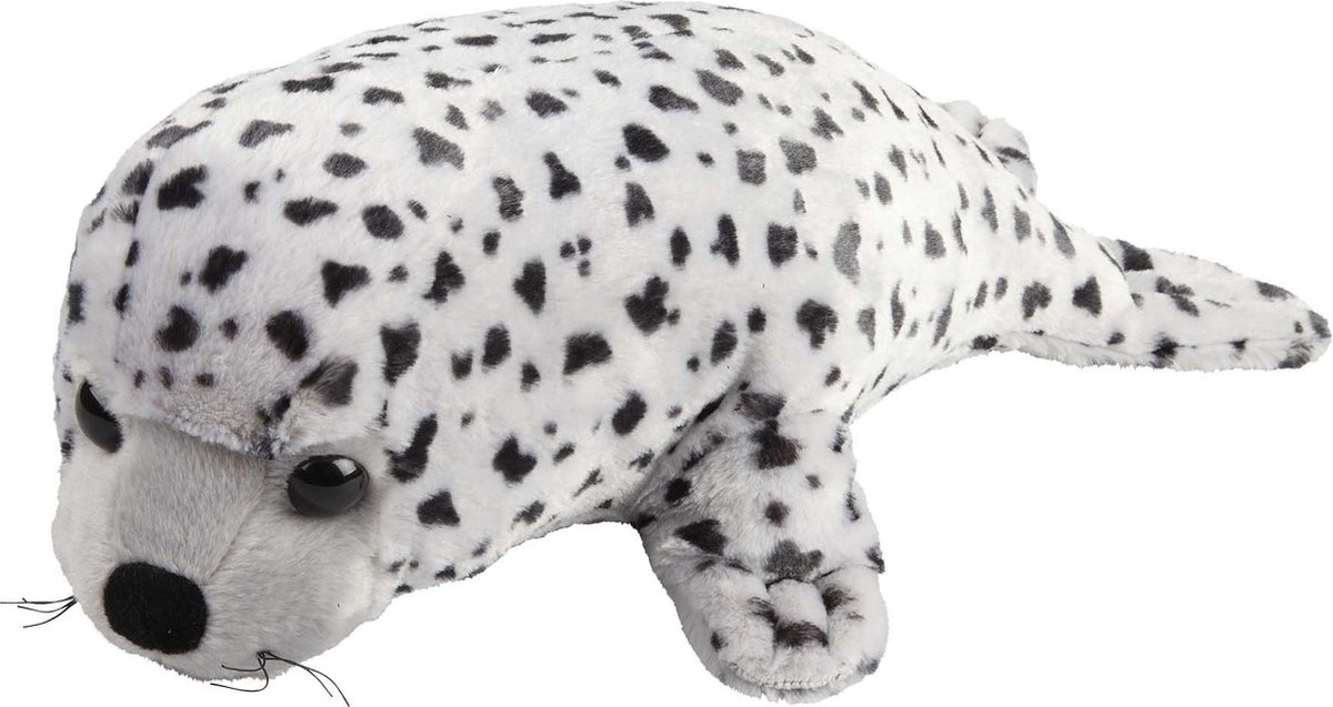 Pluche knuffel dieren Grijze Zeehond 40 cm - Speelgoed zeedieren knuffelbeesten