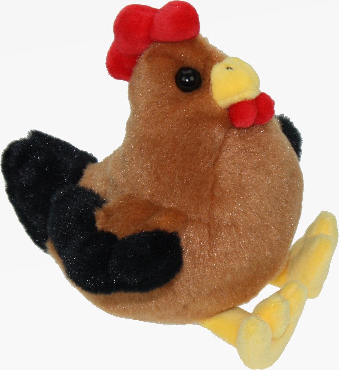 Pluche knuffel dieren Kip vogel van 15 cm - Speelgoed kippen knuffels - Cadeau voor jongens/meisjes