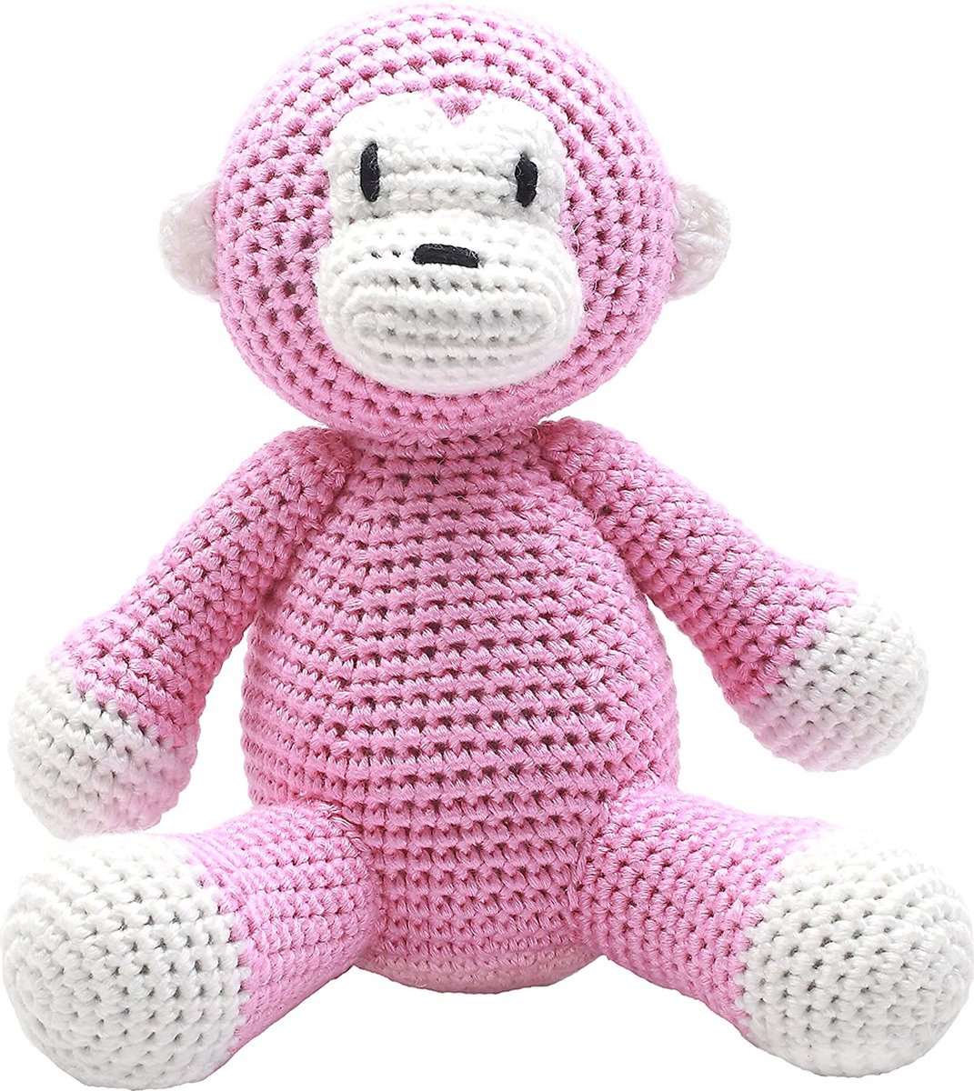 Nature Zoo Knuffel Aap 21 Cm Roze