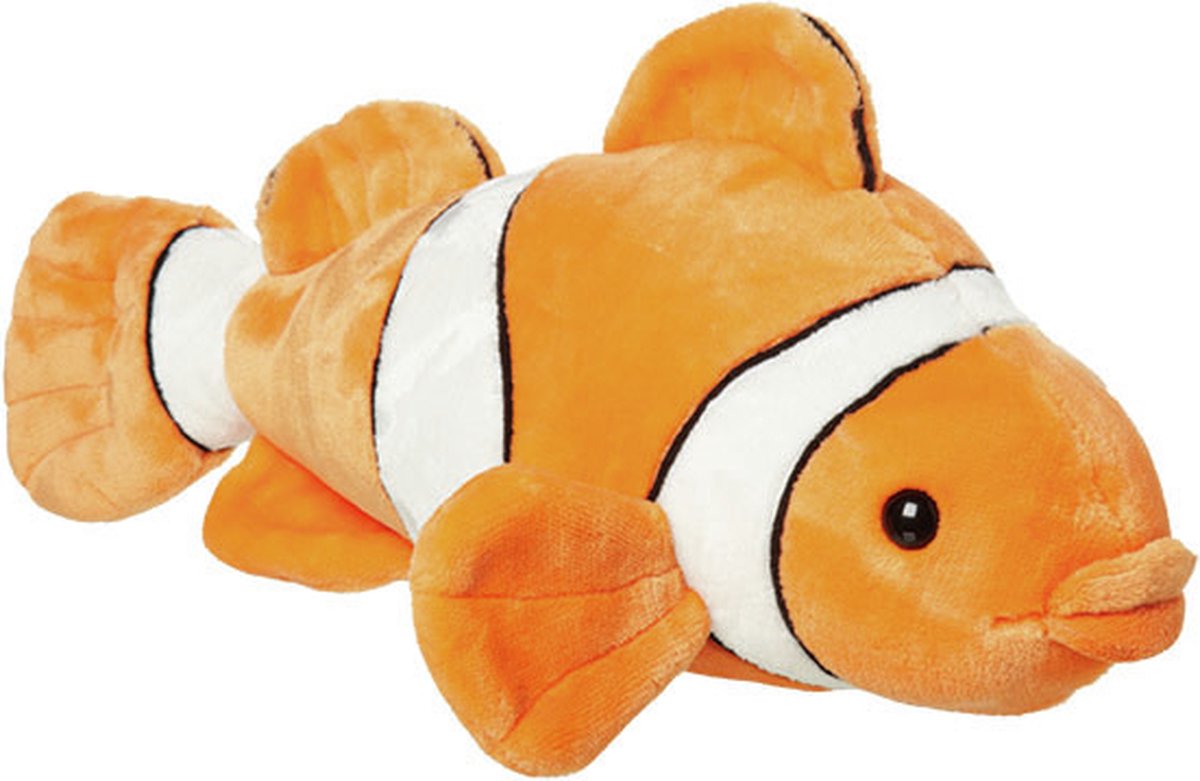 Pluche Clownvis knuffel van 34 cm - Dieren speelgoed knuffels cadeau - Tropische vissen