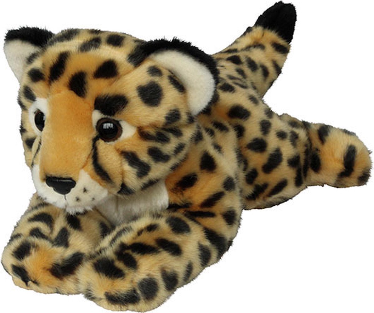 Pluche dieren knuffels Cheetah/jachtluipaard van 33 cm - Knuffeldieren speelgoed