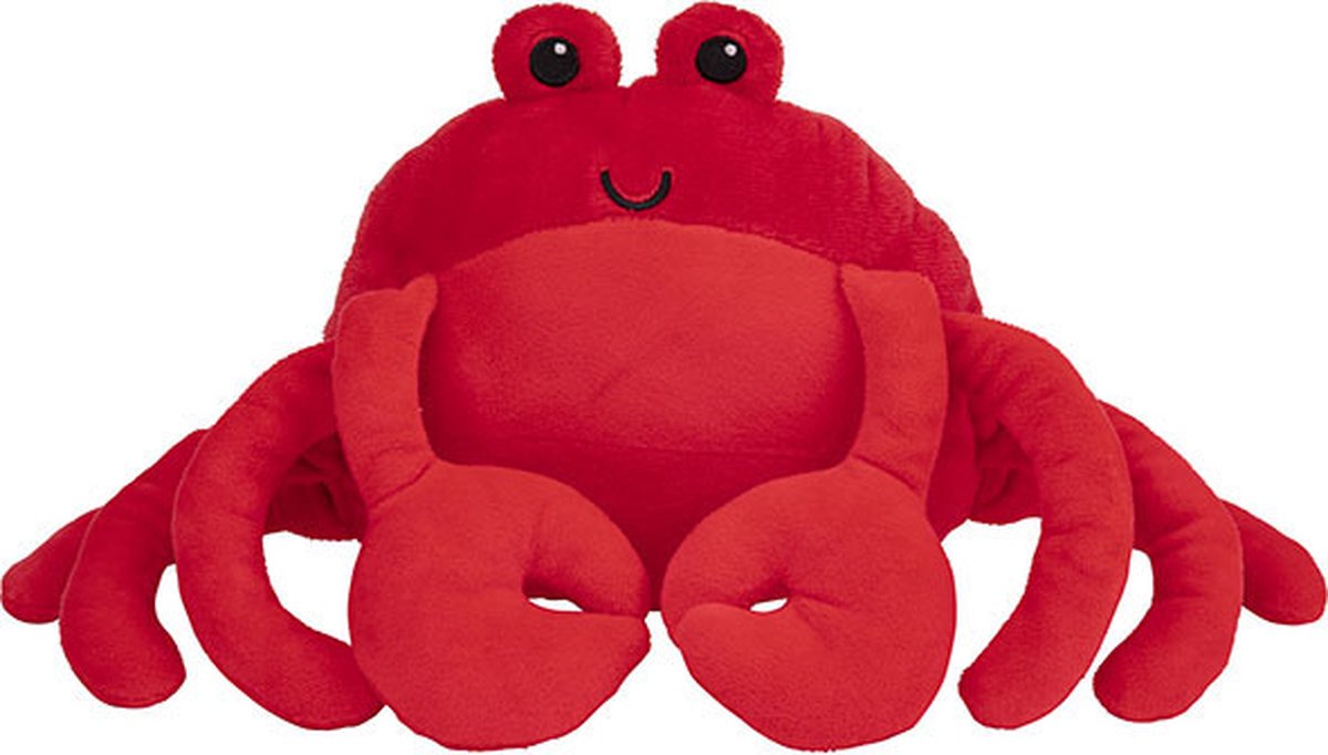 Pluche dieren knuffels Krab van 25 cm - Knuffeldieren speelgoed