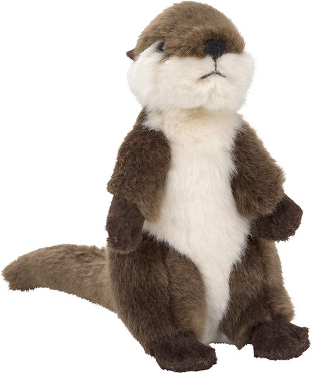 Pluche kleine otter knuffel van 15 cm - Dieren speelgoed knuffels cadeau - Knuffeldieren