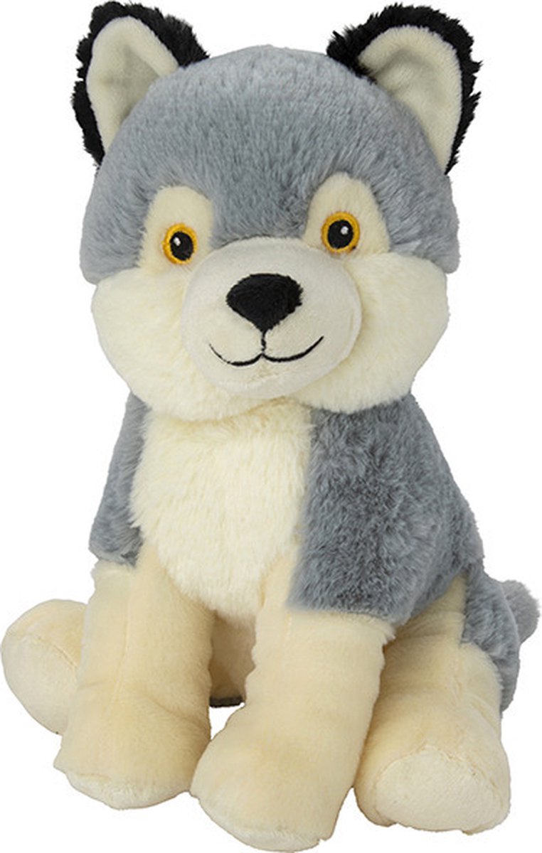 Pluche knuffel wolf van 25 cm - Speelgoed knuffeldieren wolven