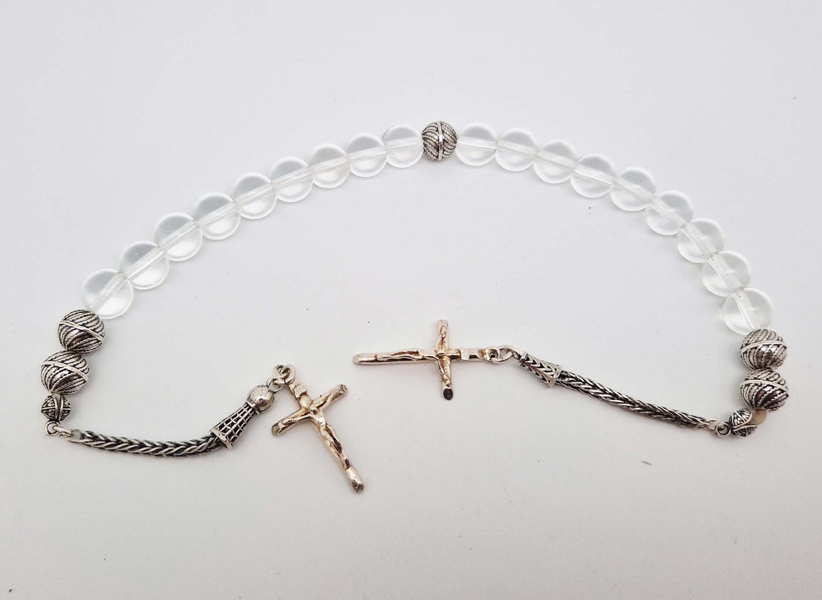 Handgemaakte Tasbih twee tassel   met zilver 925 -   