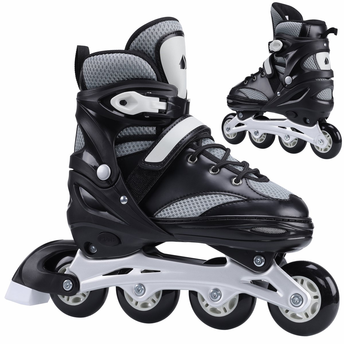   verstelbare skeelers meisjes en jongens - Inline skates verstelbare maat - Inlineskates kinderen - Meerdere maten