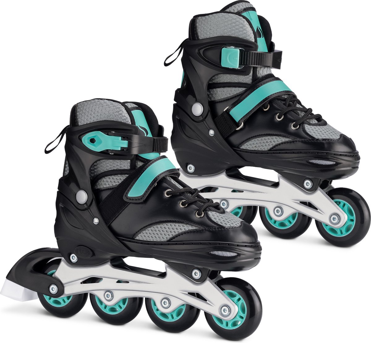   verstelbare skeelers verschillende maten - Verstelbare skates voor meisjes en jongens - Inline skates kinderen blauw/grijs - Meerdere maten