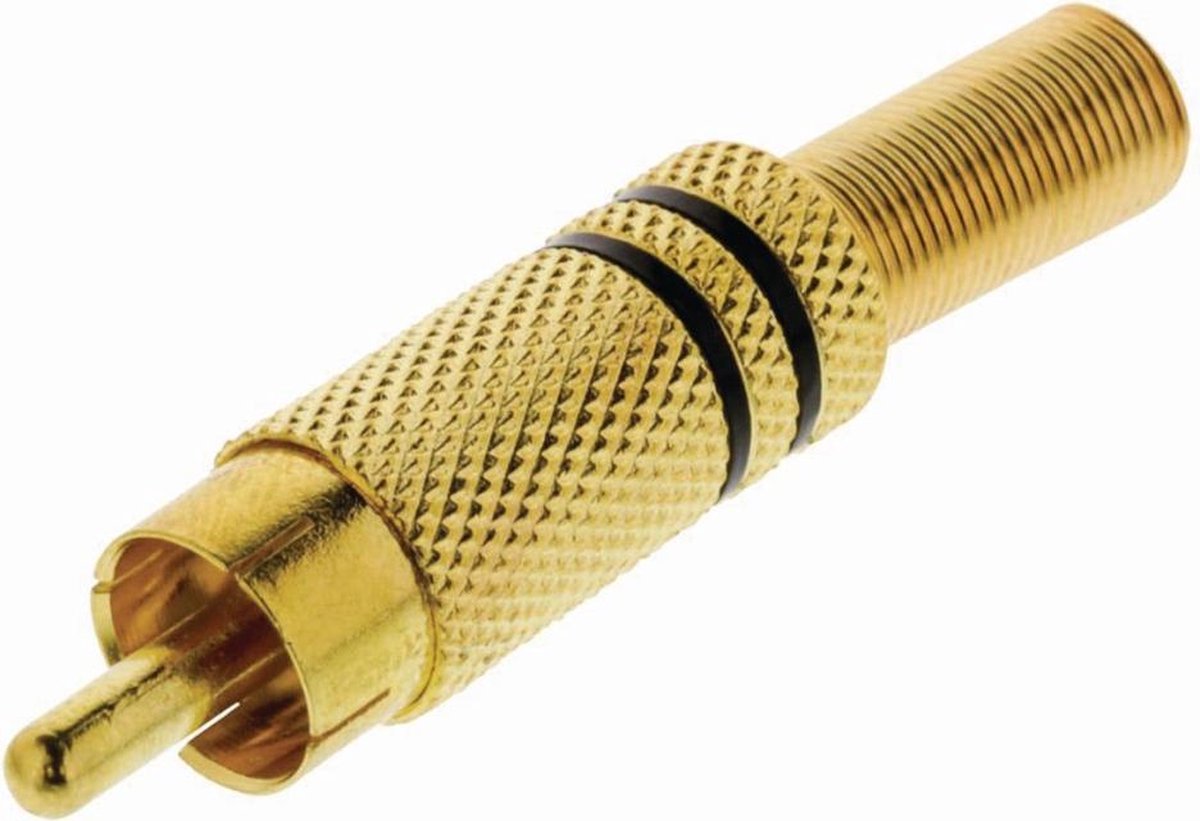 Nedis - Nedis CAGP24900BK Rca-connector Rca Male - 10 Stuks Zwart - 30 Dagen Niet Goed Geld Terug