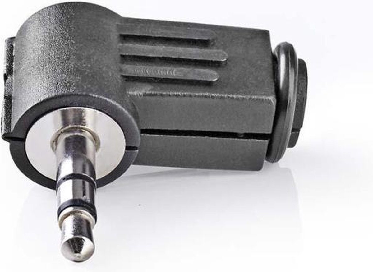 Nedis - Nedis CAVC22902BK Jack-stereoconnector 90° Haaks 3,5 Mm Male 25 Stuks Zwart - 30 Dagen Niet Goed Geld Terug