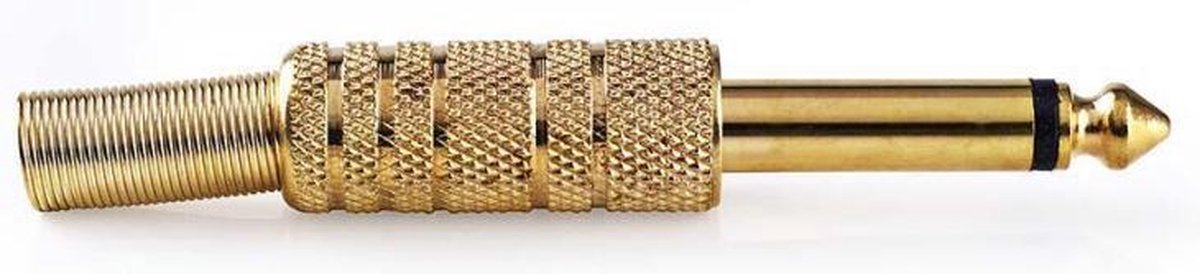 Nedis - Nedis CAVC23982GD Jack-monoconnector 6,35 Mm Male 25 Stuks Goud - 30 Dagen Niet Goed Geld Terug