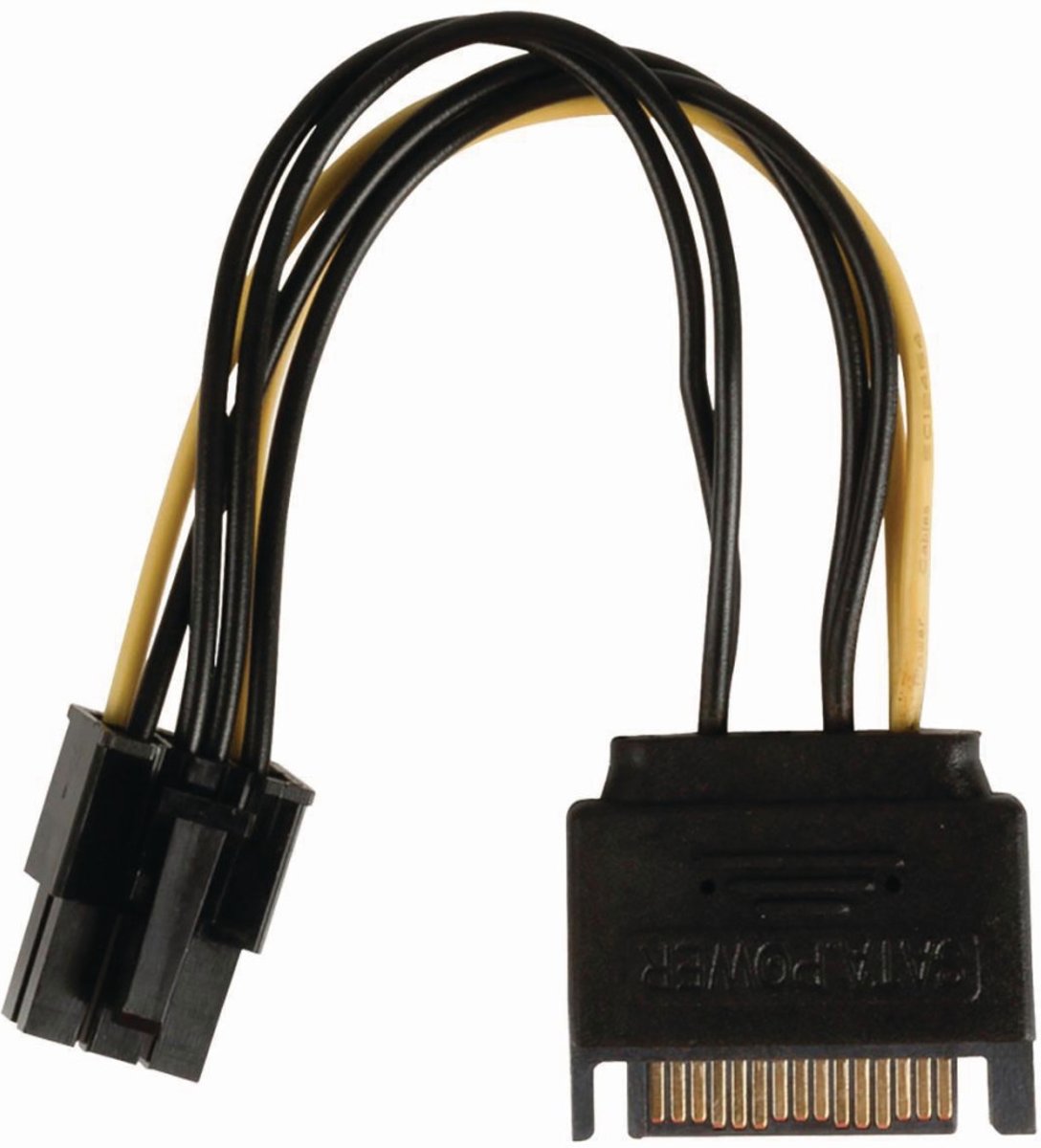 Nedis - Nedis CCGP74200VA015 Interne Voedingskabel Sata 15-pins Male - Pci Express Female 0,15 M Diverse - 30 Dagen Niet Goed Geld Terug